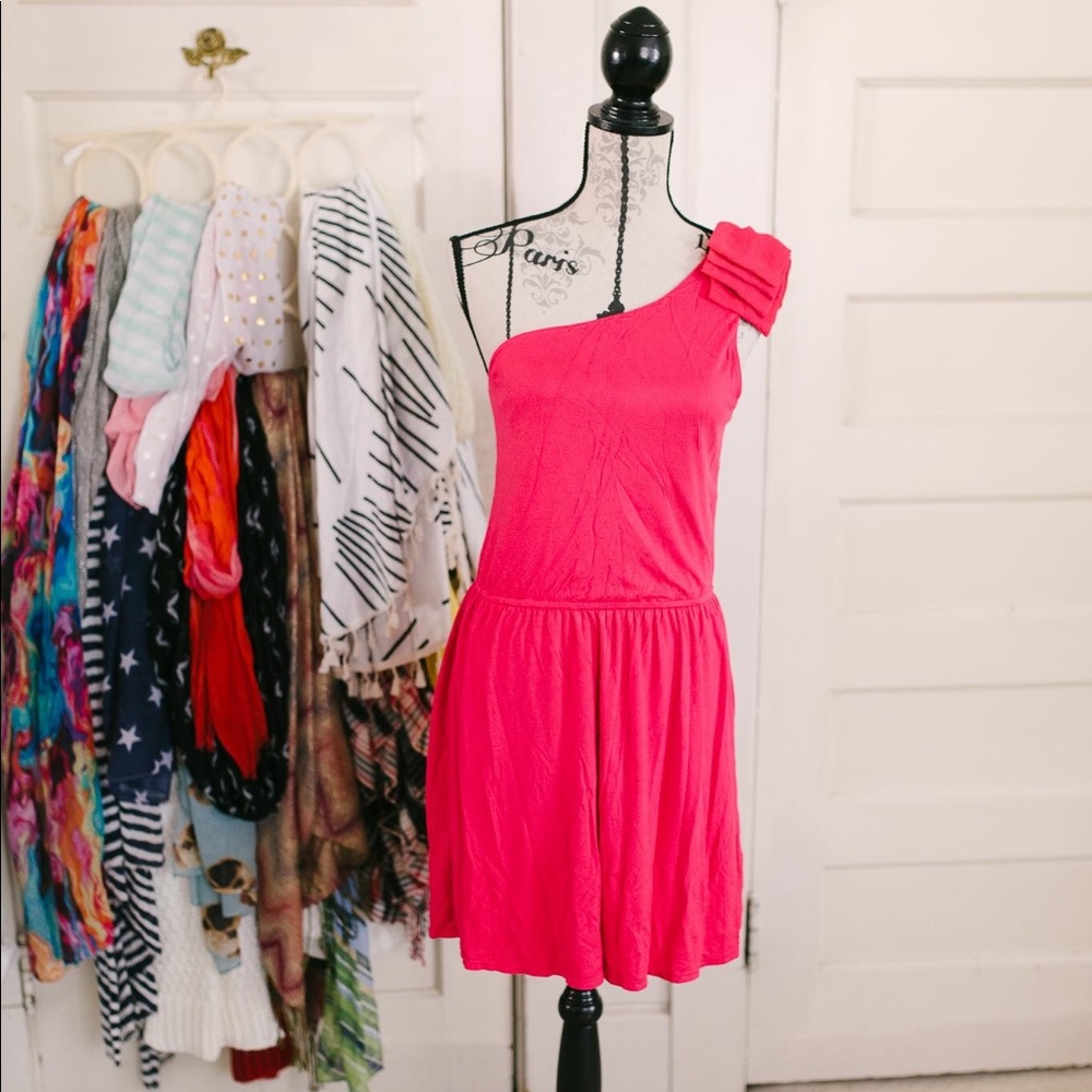 Express One Shoulder Mini Dress